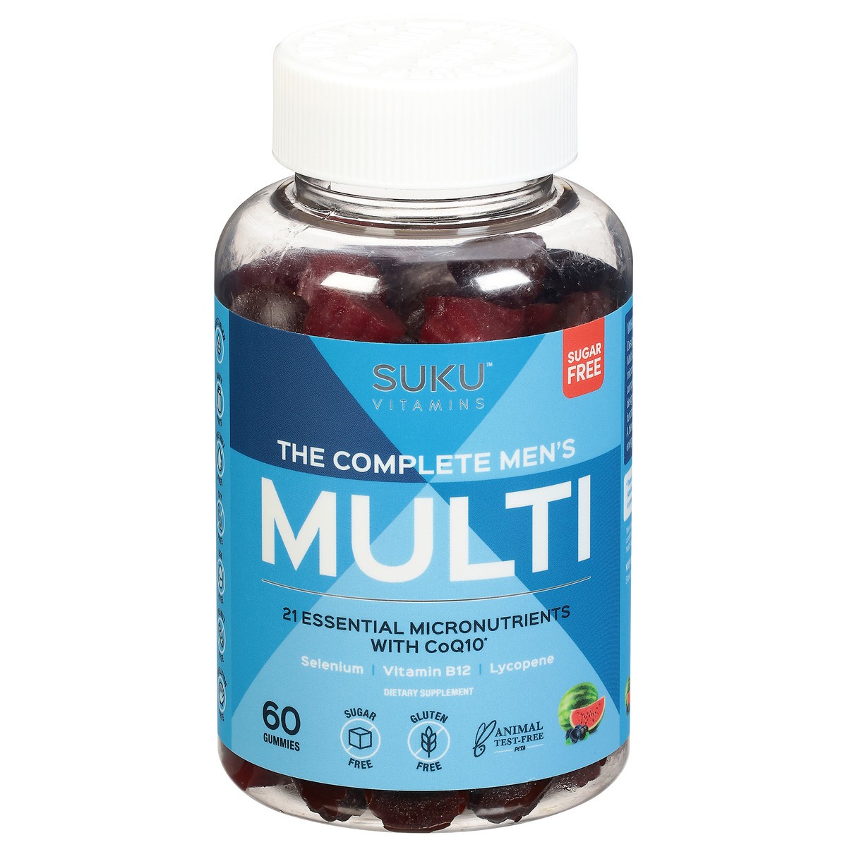 slide 1 of 12, Kumu Sugar Free The Complete Men's Mixed Fruit Fusion Multivitamin 60 Gummies, 60 ct
