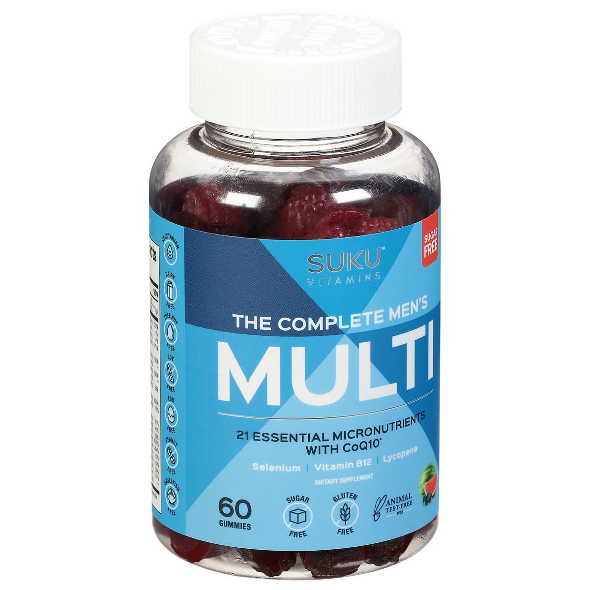 slide 8 of 12, Kumu Sugar Free The Complete Men's Mixed Fruit Fusion Multivitamin 60 Gummies, 60 ct