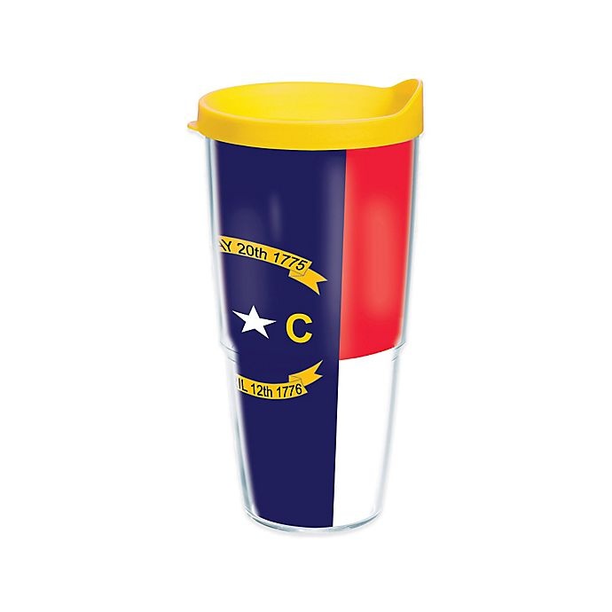 slide 1 of 1, Tervis North Carolina State Flag Wrap Tumbler with Lid, 24 oz