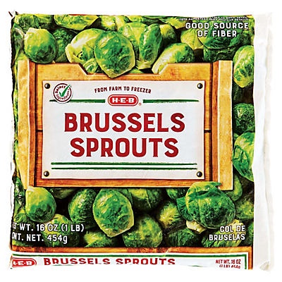 slide 1 of 1, H-E-B Brussel Sprouts, 16 oz