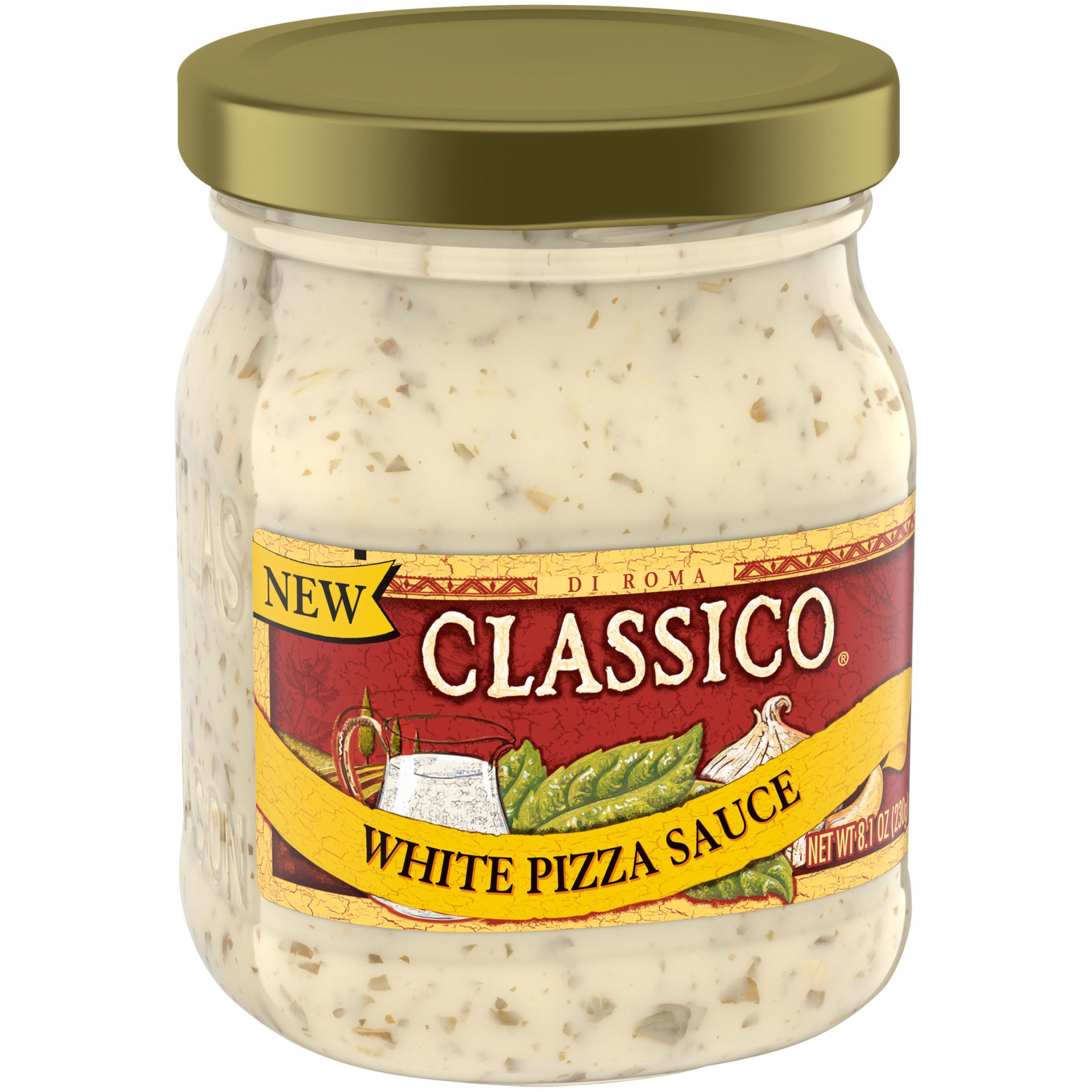 slide 4 of 10, Classico White Pizza Sauce, 8.1 oz Jar, 8.1 oz