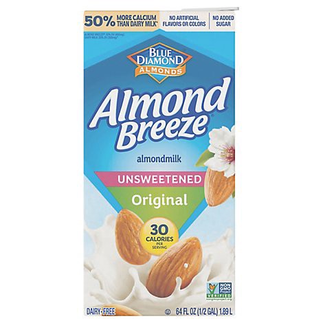 slide 1 of 1, Almond Breeze Shelf Stable Unsweetened Original Almond Milk - 64 Oz, 64 oz