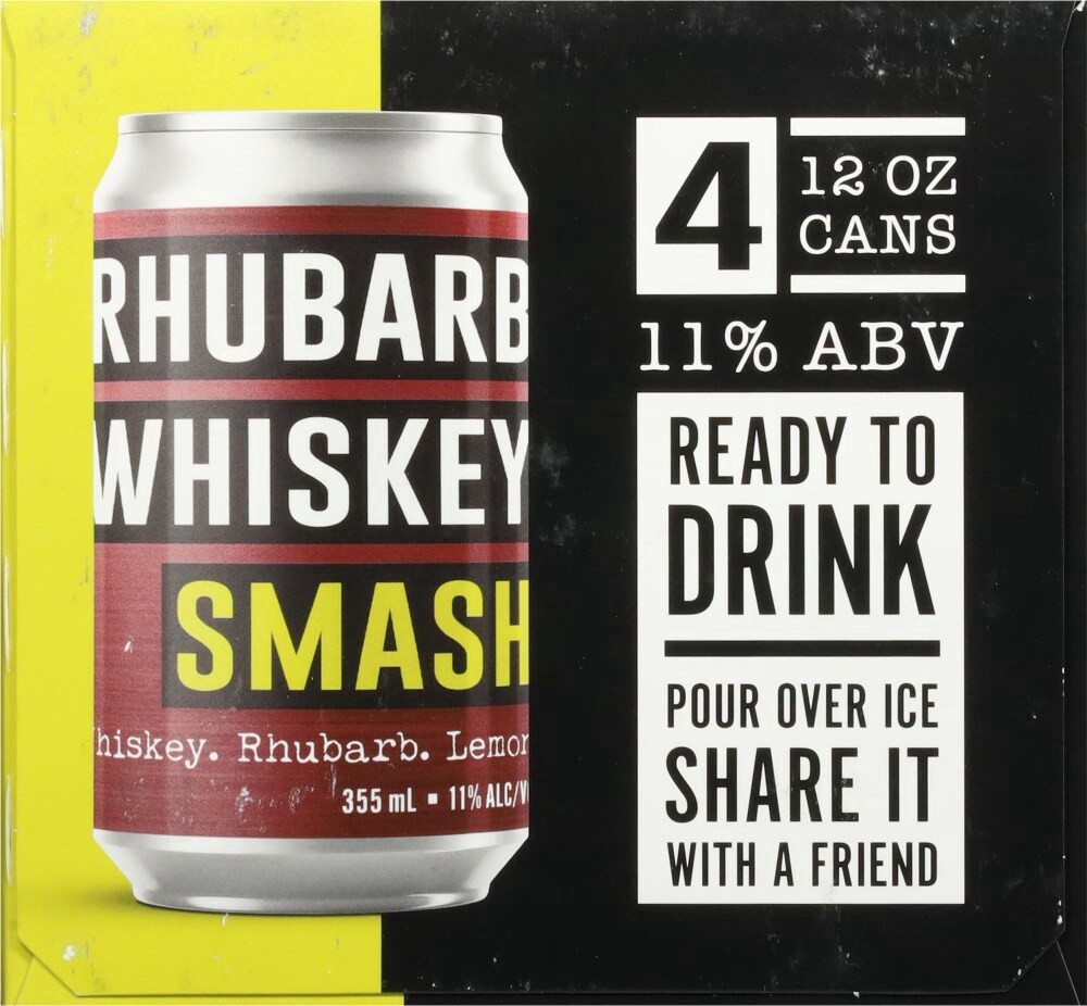 slide 3 of 6, 503 Distilling Rhubarb Whiskey Smash Cocktails 4 - 355 ml Cans, 4 ct
