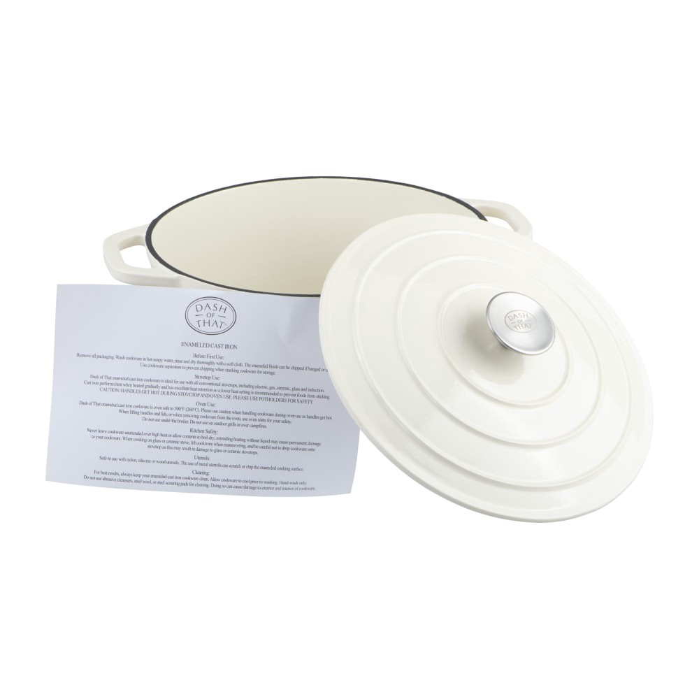 slide 1 of 4, Dash Of That Dutch Oven - Ivory, 1 ct