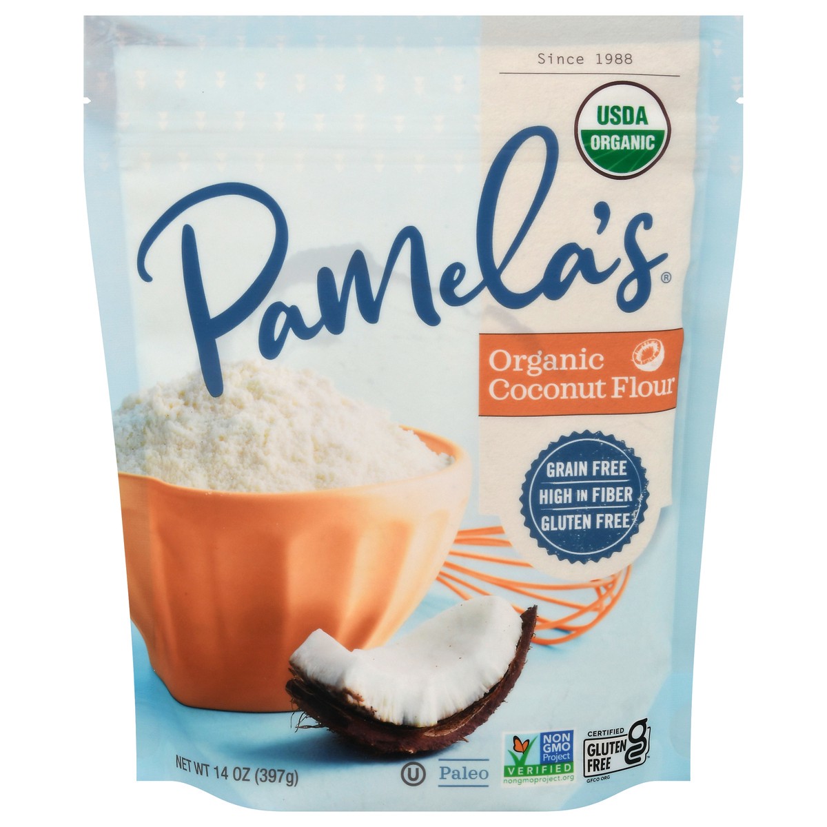 slide 2 of 13, Pamela's Organic Coconut Flour 14 oz, 14 oz