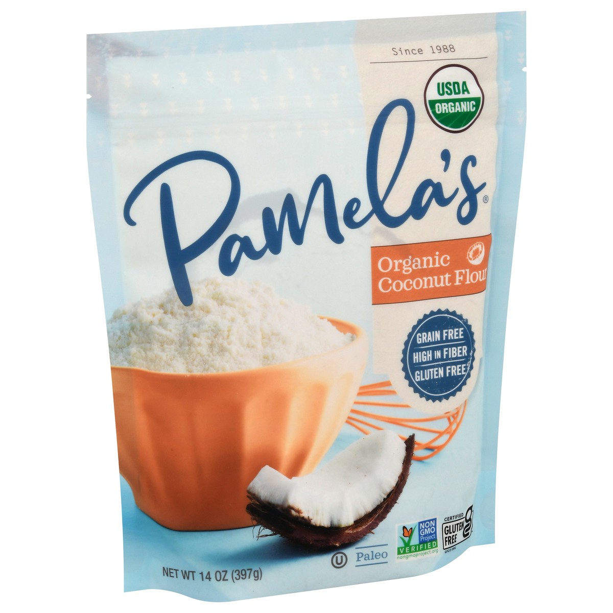 slide 3 of 13, Pamela's Organic Coconut Flour 14 oz, 14 oz