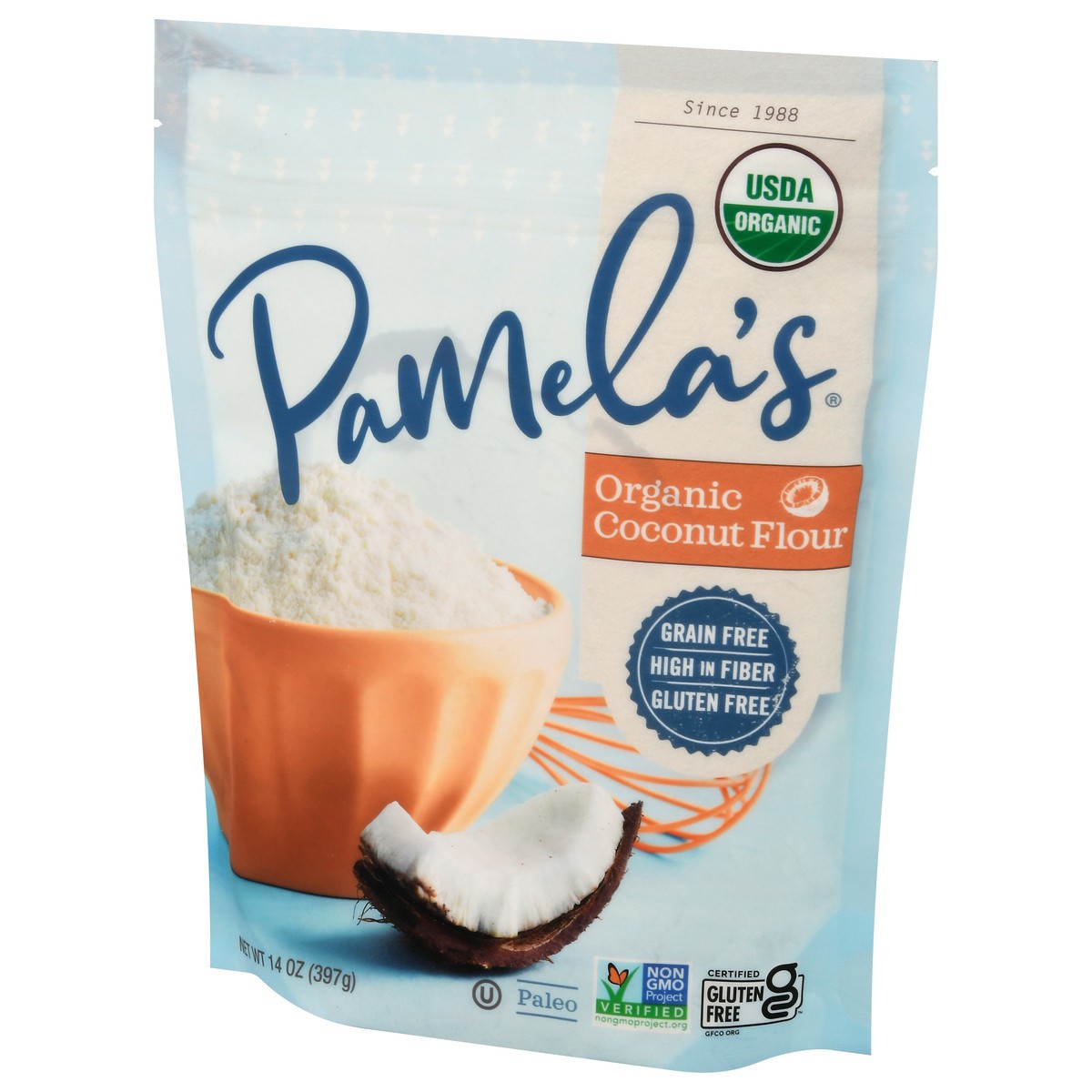 slide 4 of 13, Pamela's Organic Coconut Flour 14 oz, 14 oz