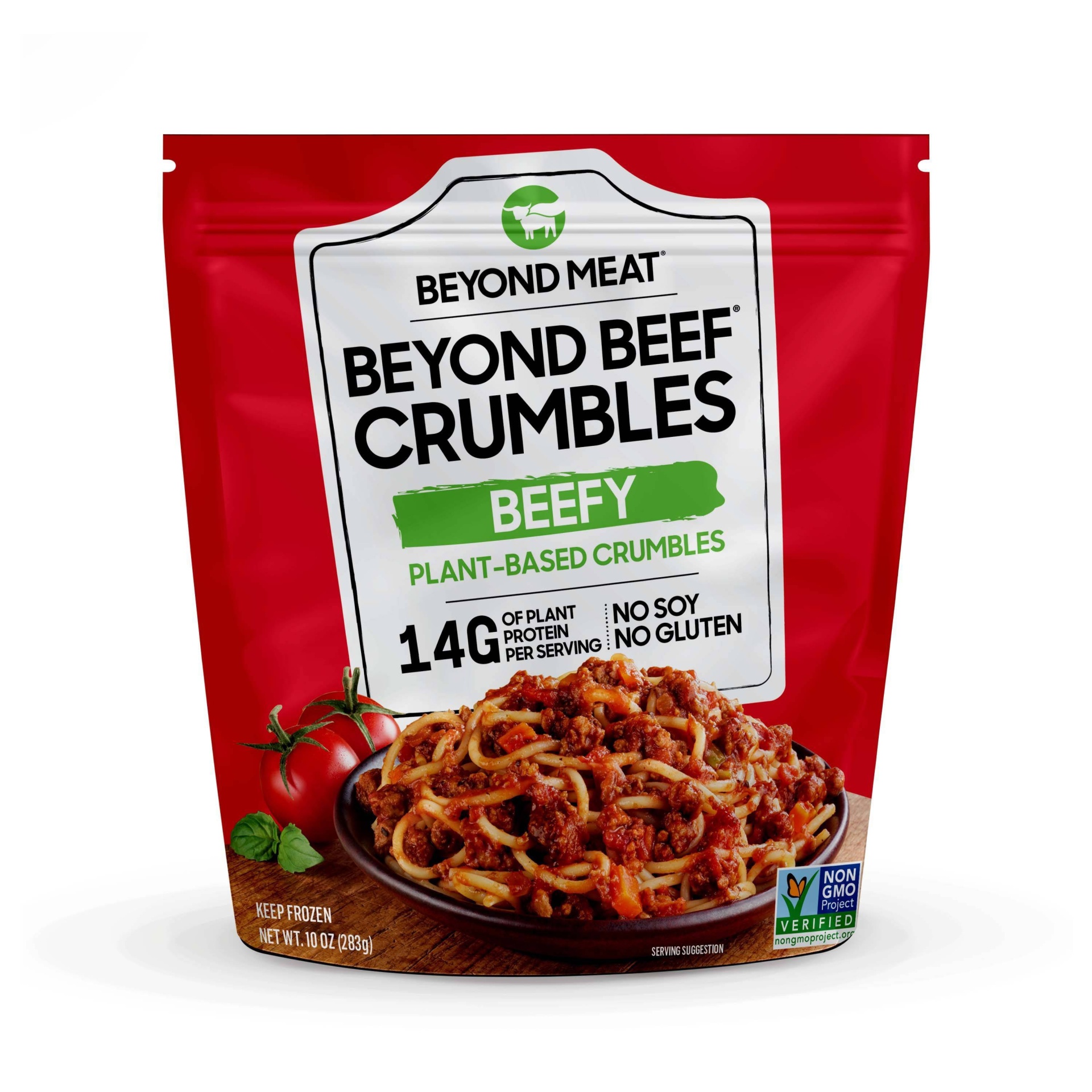 slide 1 of 1, Beyond Meat Plant-Based Beefy Crumbles, 11 oz