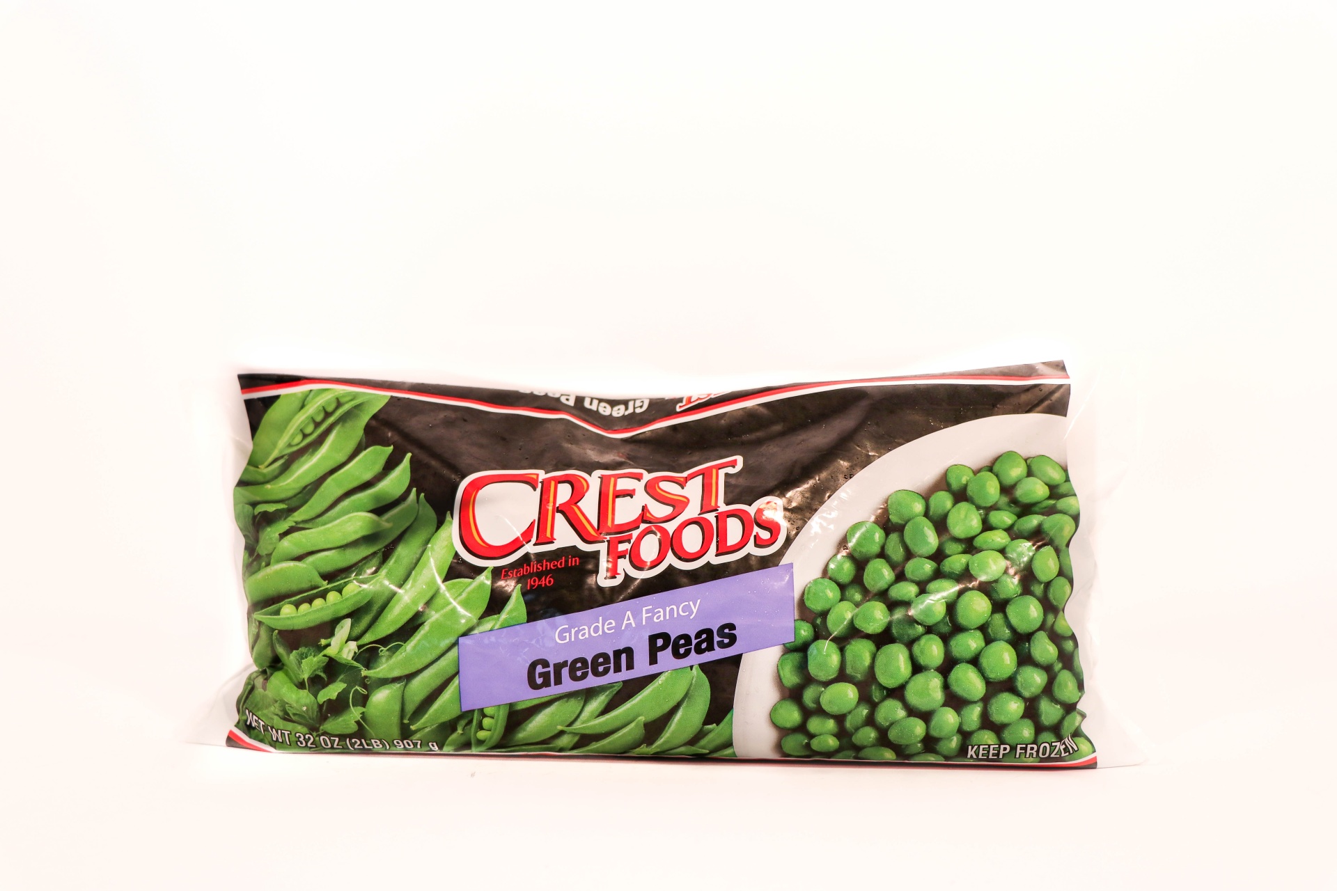 slide 1 of 1, Crest Green Peas, 32 oz