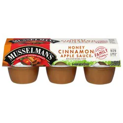 Musselman's Honey Cinnamon Apple Sauce, 6 - 4 oz Cups