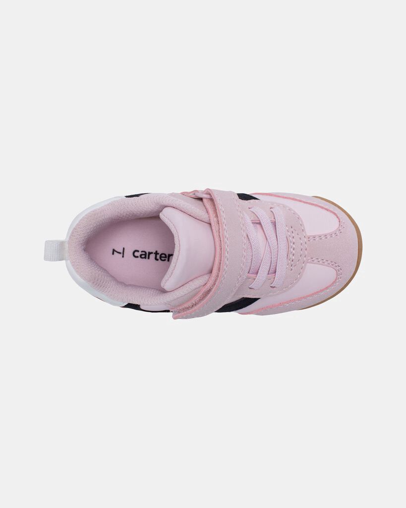 slide 4 of 7, Carter's Carters Toddler Girl Striped Casual Shoes - Pink Pink 10, 1 ct