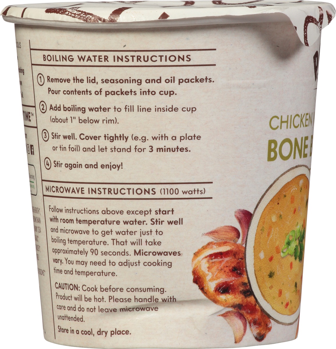 slide 7 of 11, Power Provisions Bone Broth Soup, Chicken Vegetable, 1.2 oz