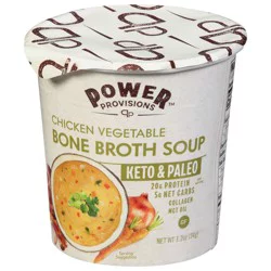 Power Provisions Chicken Vegetable Bone Broth Soup Tub - 1.2 oz