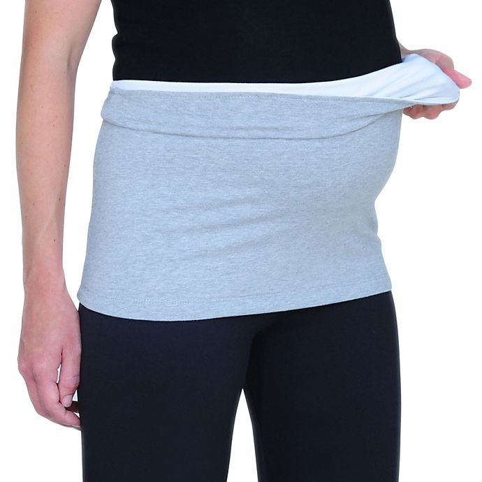 slide 1 of 1, Inspired Mother Medium Reversible Tummy Band - in Grey/White, 1 ct