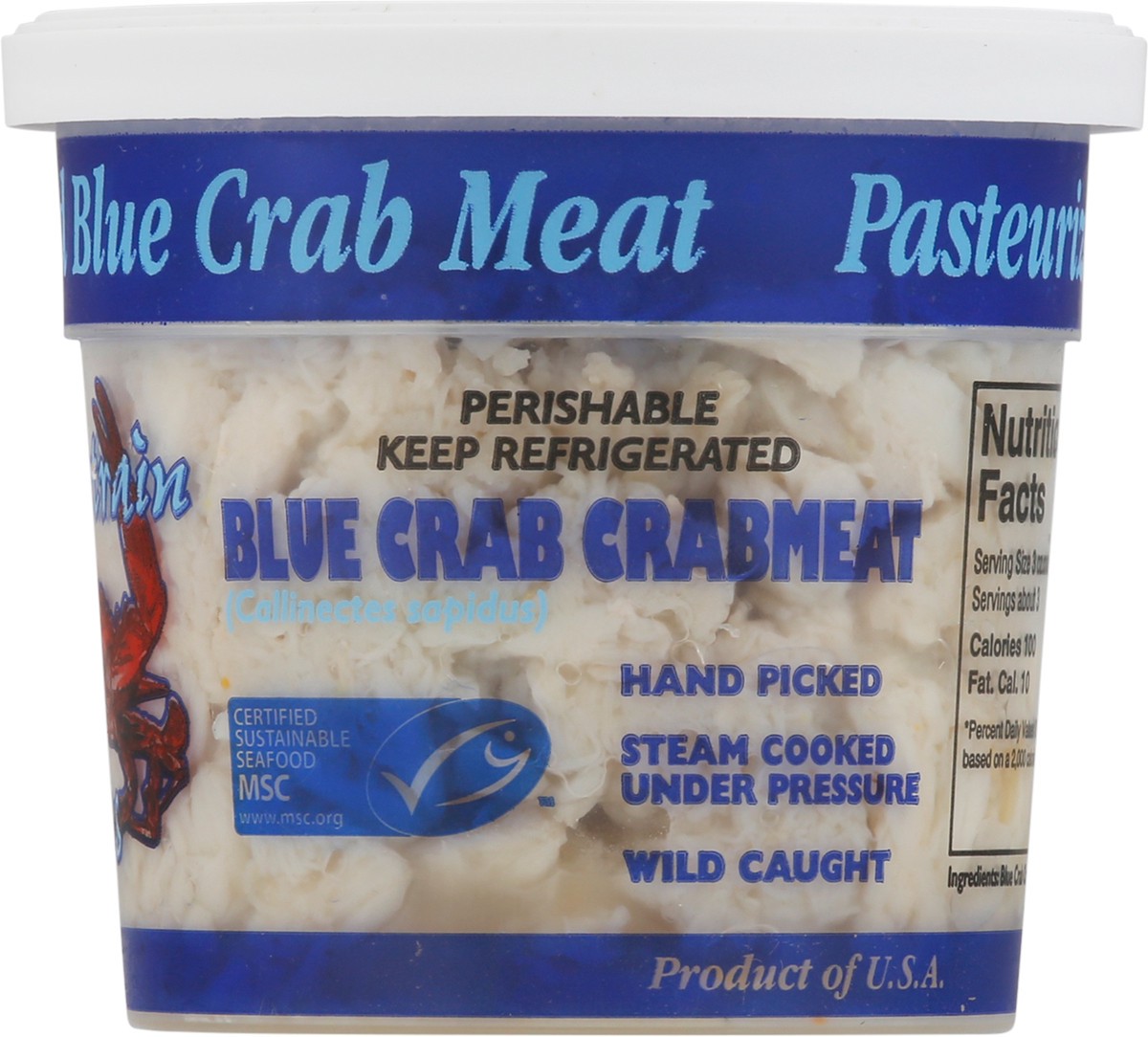 slide 8 of 14, Pontchartrain Blue Crab Regular Lump Crabmeat 8 oz, 8 oz