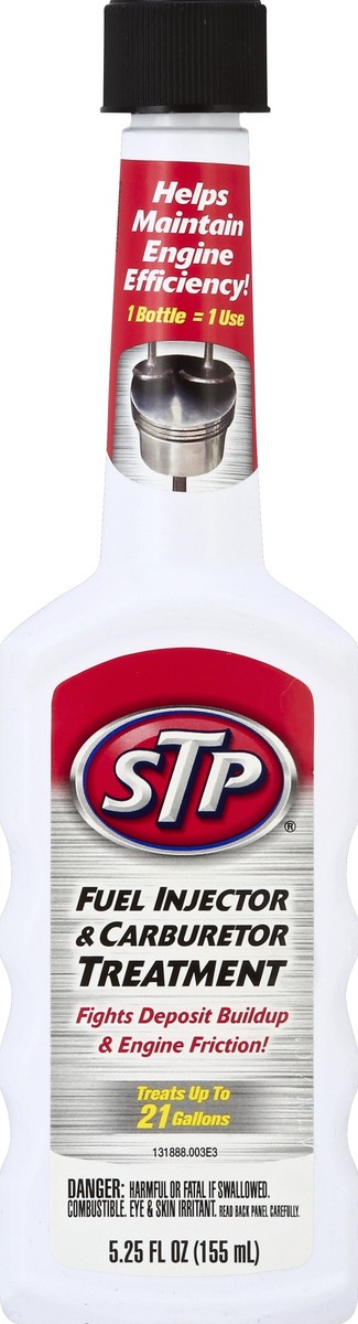 slide 1 of 9, STP Fuel Injector & Carburetor Treatment 5.25 oz, 5.25 fl oz