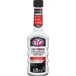 STP High Mileage Fuel Injector Cleaner and Carburetor Cleaner Gas Additive, 12 fl oz