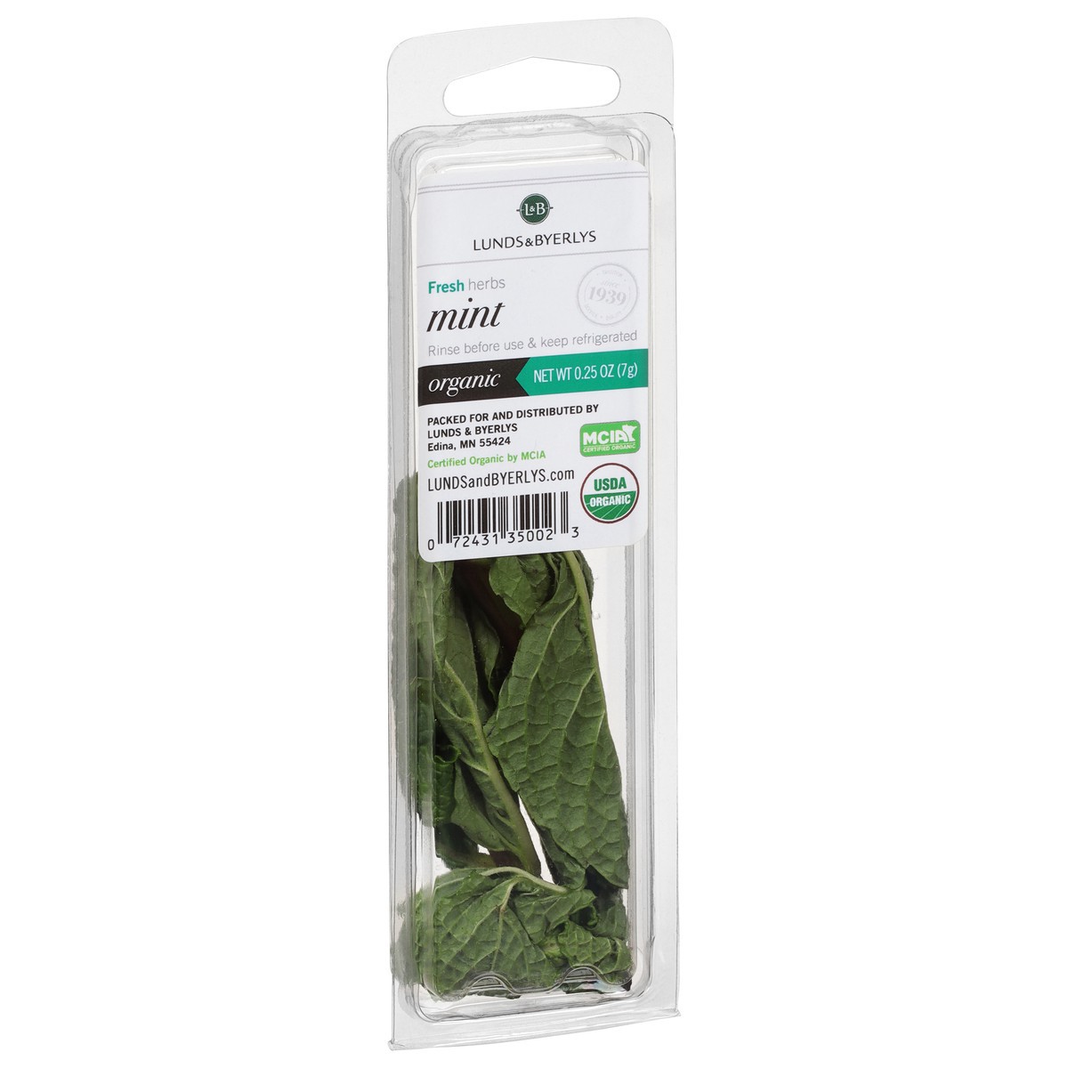 slide 9 of 9, L&B Lunds & Byerlys Fresh Herbs Organic Mint 0.25 oz, 0.25 oz