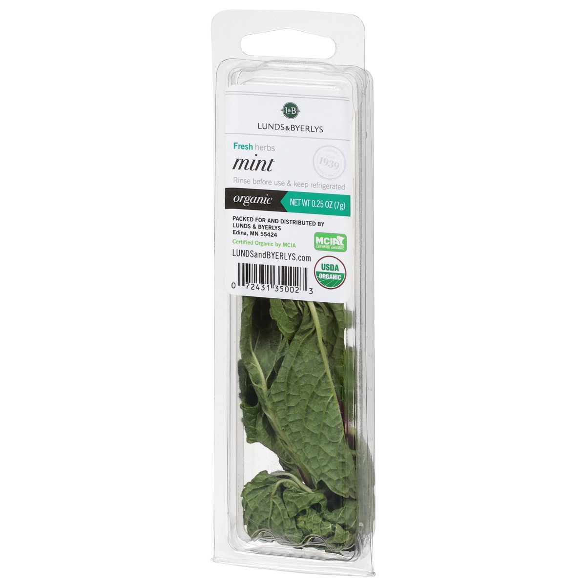 slide 5 of 9, L&B Lunds & Byerlys Fresh Herbs Organic Mint 0.25 oz, 0.25 oz