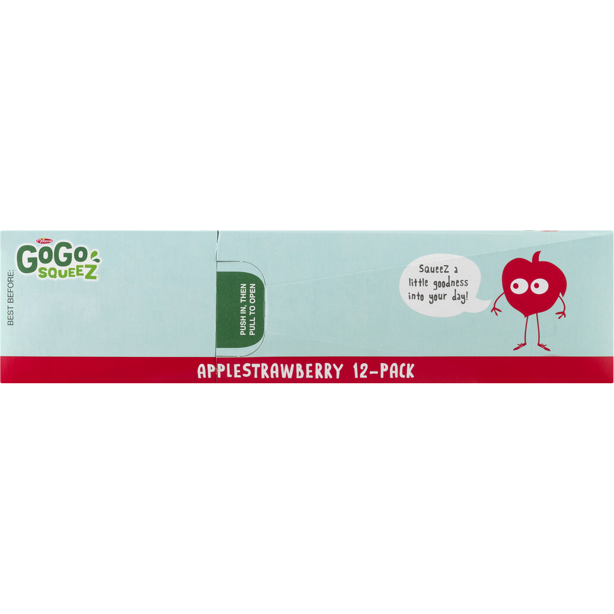 slide 5 of 7, GoGo squeeZ Apple Strawberry Applesauce On The Go Pouches, 12 ct; 3.2 oz