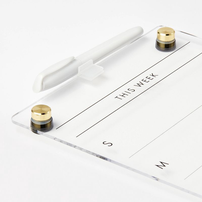 slide 3 of 3, 8"x16" This Week Acrylic Dry Erase Calendar - Threshold™, 1 ct