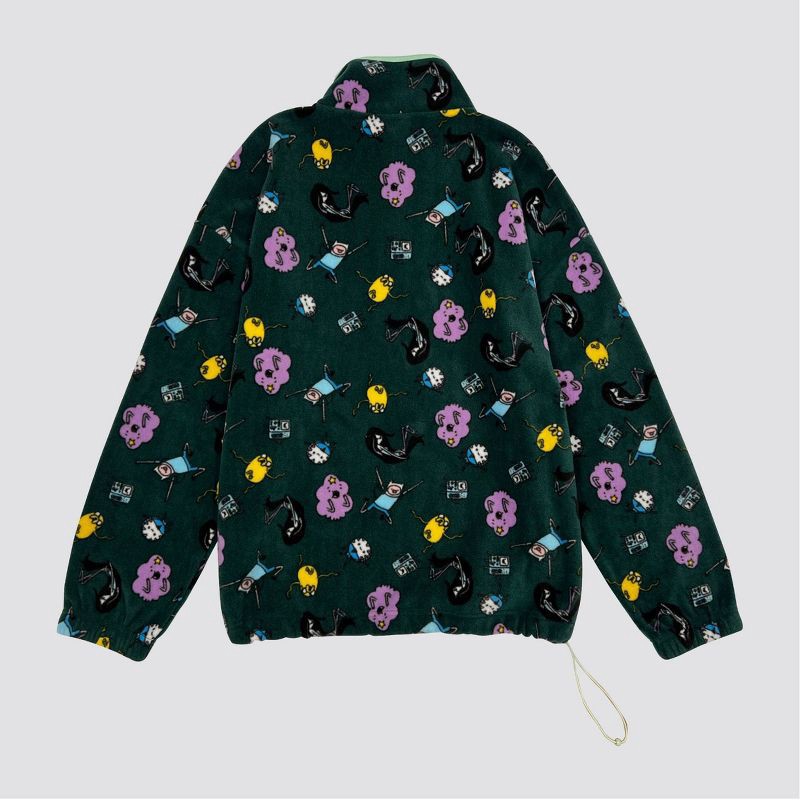slide 2 of 4, Men's Adventure Time Fleece Jacket - Dark Green L, 1 ct