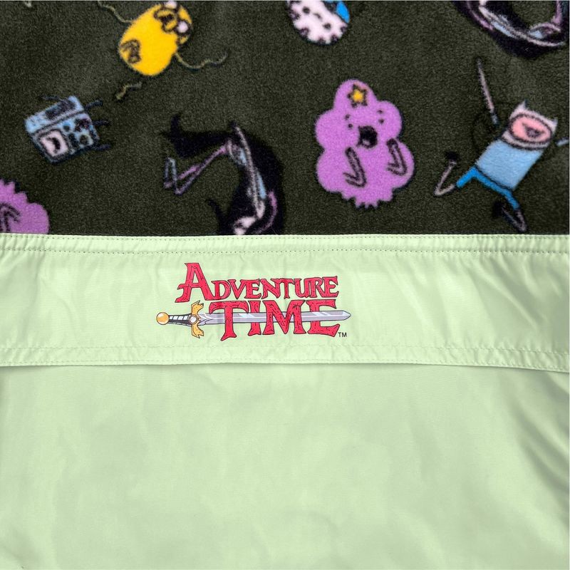 slide 4 of 4, Men's Adventure Time Fleece Jacket - Dark Green L, 1 ct