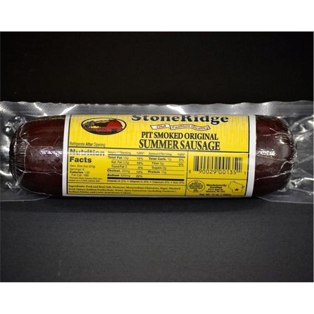 slide 1 of 9, StoneRidge Pit Smoked Summer Sausage, 12 oz, 12 oz