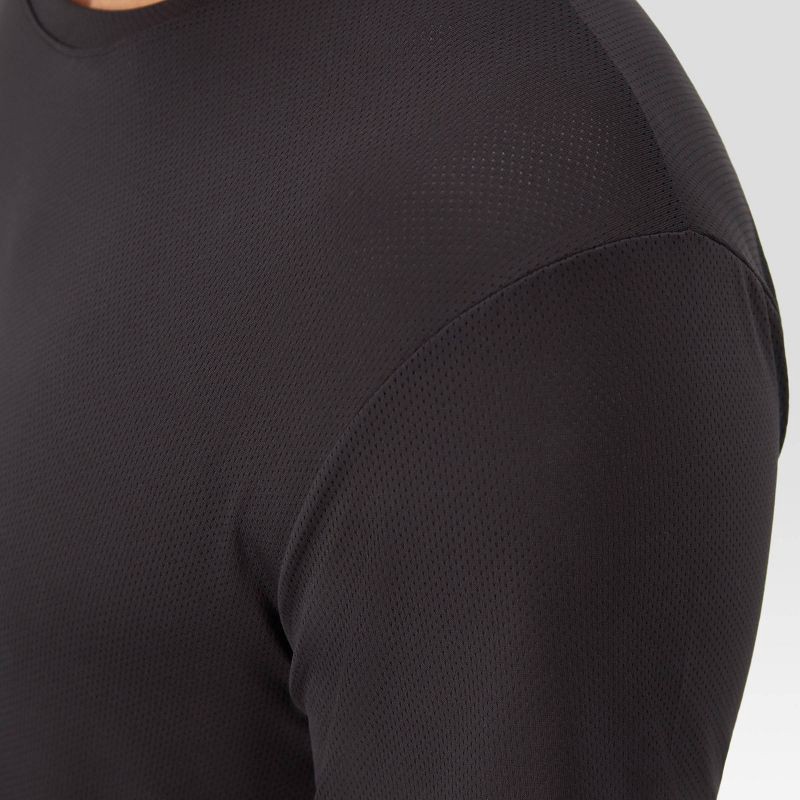 Hanes Premium Men's X-Temp Mesh Short Sleeve Crewneck T-Shirt 3pk -  Black/Gray L 3 ct
