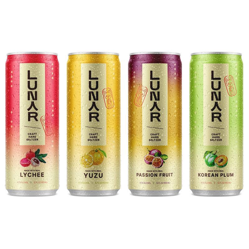 slide 2 of 4, Lunar Hard Seltzer Variety - 8pk/12 fl oz Cans, 8 ct; 12 fl oz