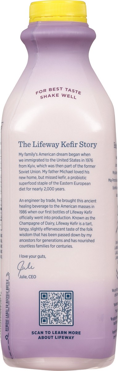 slide 7 of 9, Lifeway Organic Strawberry Banana Kefir 32 fl oz, 32 fl oz