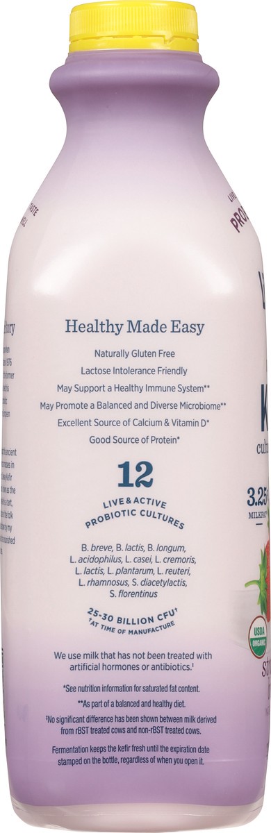 slide 4 of 9, Lifeway Organic Strawberry Banana Kefir 32 fl oz, 32 fl oz