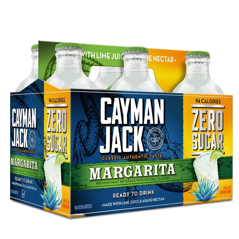 slide 2 of 5, Cayman Jack Margarita Zero - 6pk/11.2 fl oz Bottles, 6 ct; 11.2 fl oz