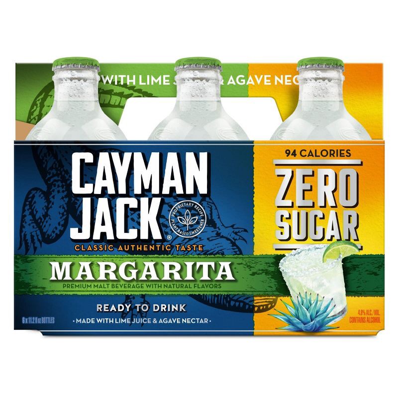 slide 4 of 5, Cayman Jack Margarita Zero - 6pk/11.2 fl oz Bottles, 6 ct; 11.2 fl oz