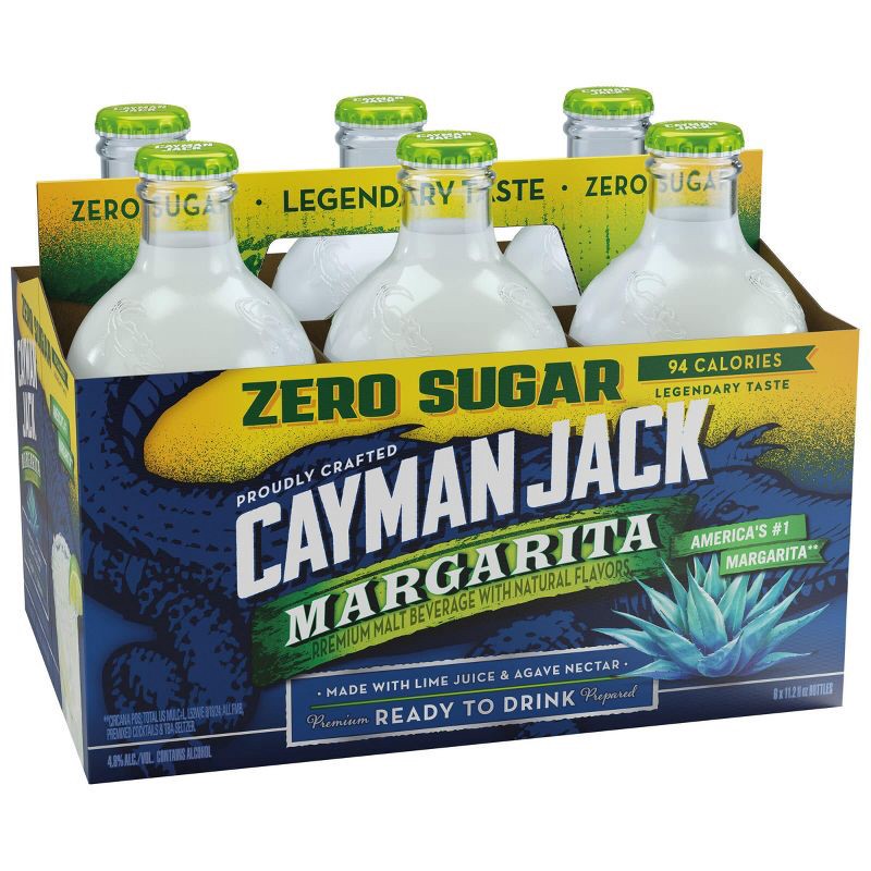 slide 8 of 16, Cayman Jack Margarita Zero - 6pk/11.2 fl oz Bottles, 6 ct; 11.2 fl oz