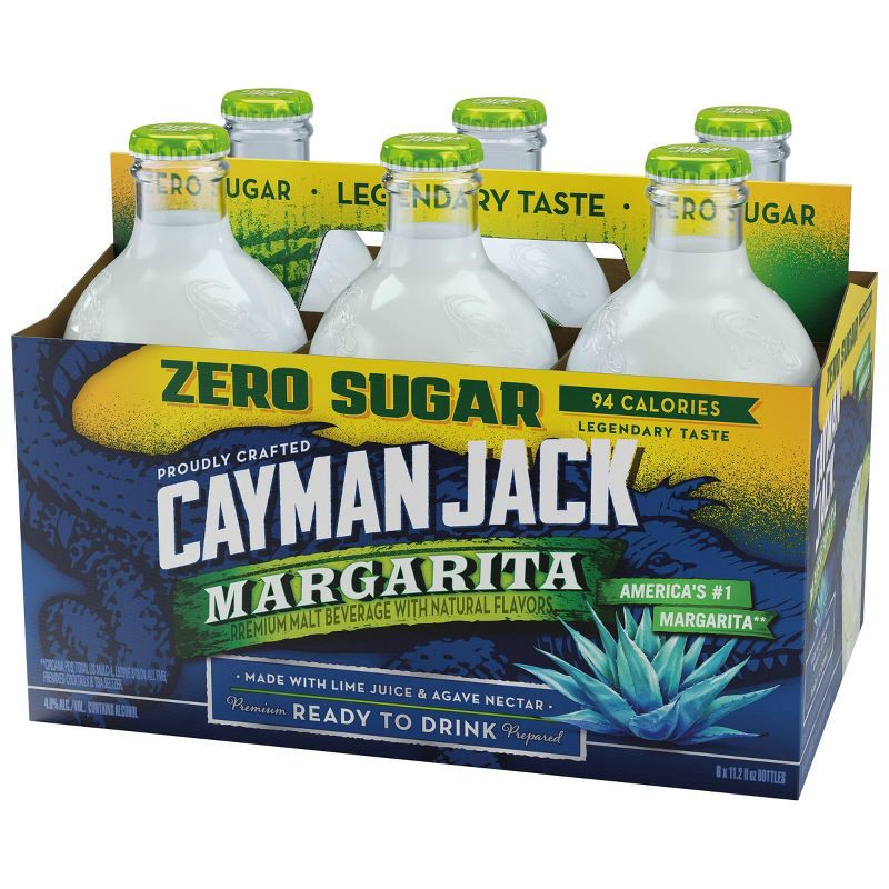 slide 9 of 16, Cayman Jack Margarita Zero - 6pk/11.2 fl oz Bottles, 6 ct; 11.2 fl oz