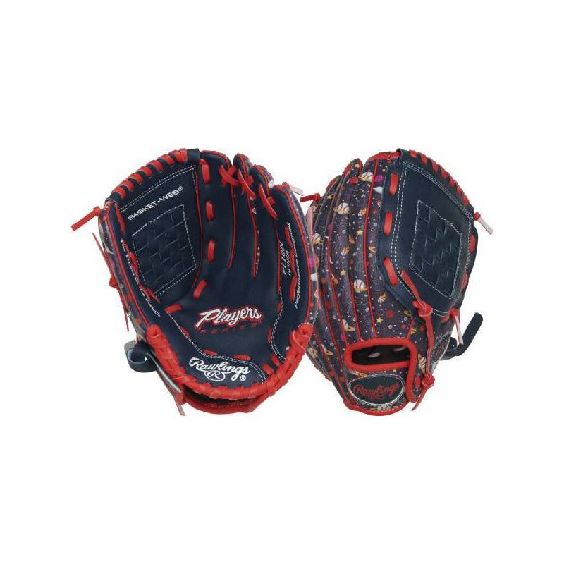 slide 1 of 1, Rawlings10" Tball Players Series Navy Fielding Gloves, 1 ct