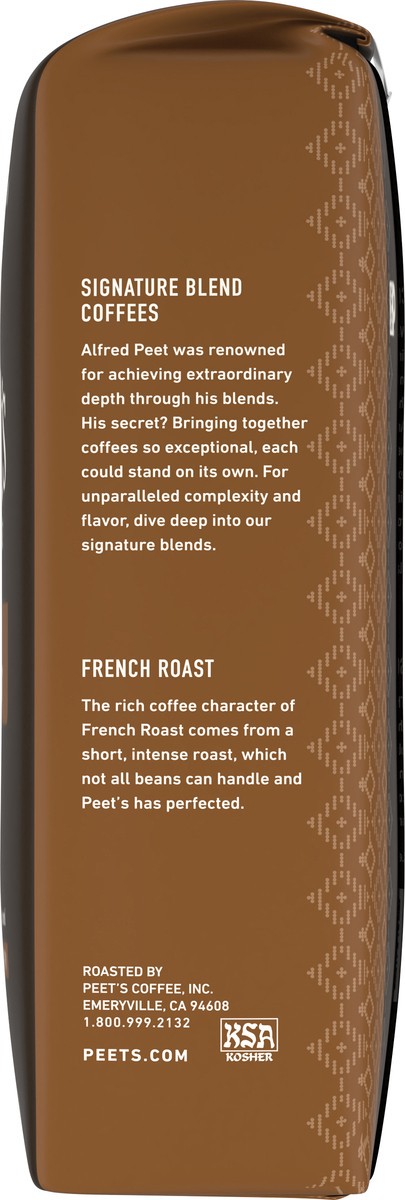slide 10 of 12, Peet's Coffee, French Roast Dark Roast Whole Bean Coffee - 18oz Bag, 18 oz