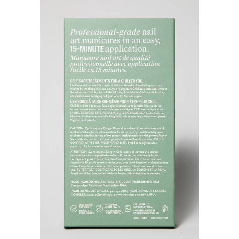 slide 2 of 8, Chillhouse Chill Tips Fake Nails - Design Studio - Pirouette - 24ct, 24 ct