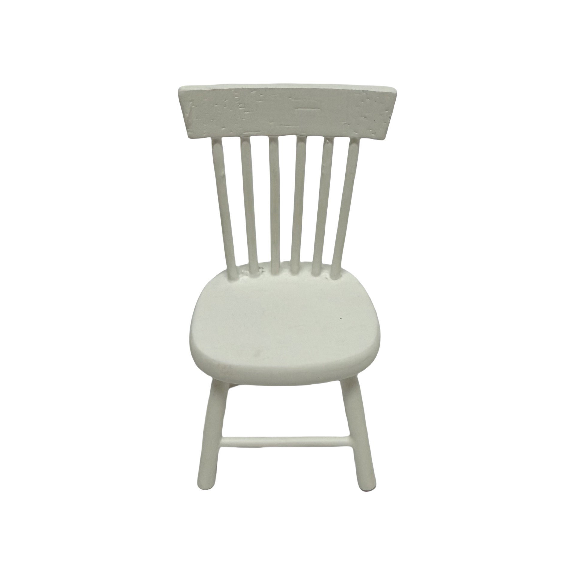 slide 3 of 3, Miniature White Dining Table Set By Make Market, 4.05 in x 2.52 in x 3.6 in