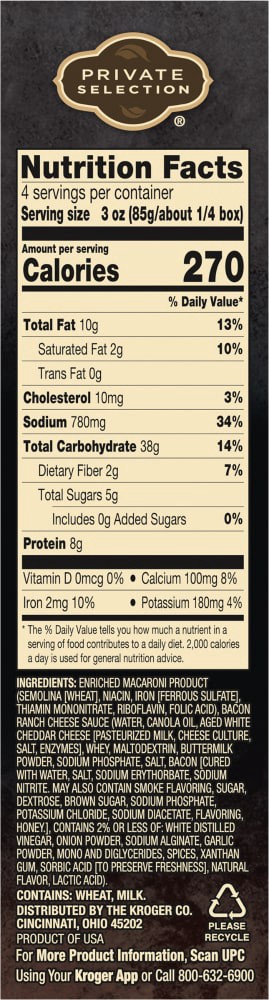slide 3 of 3, Private Selection Bacon Ranch Mac & Cheese Meal, 12 oz