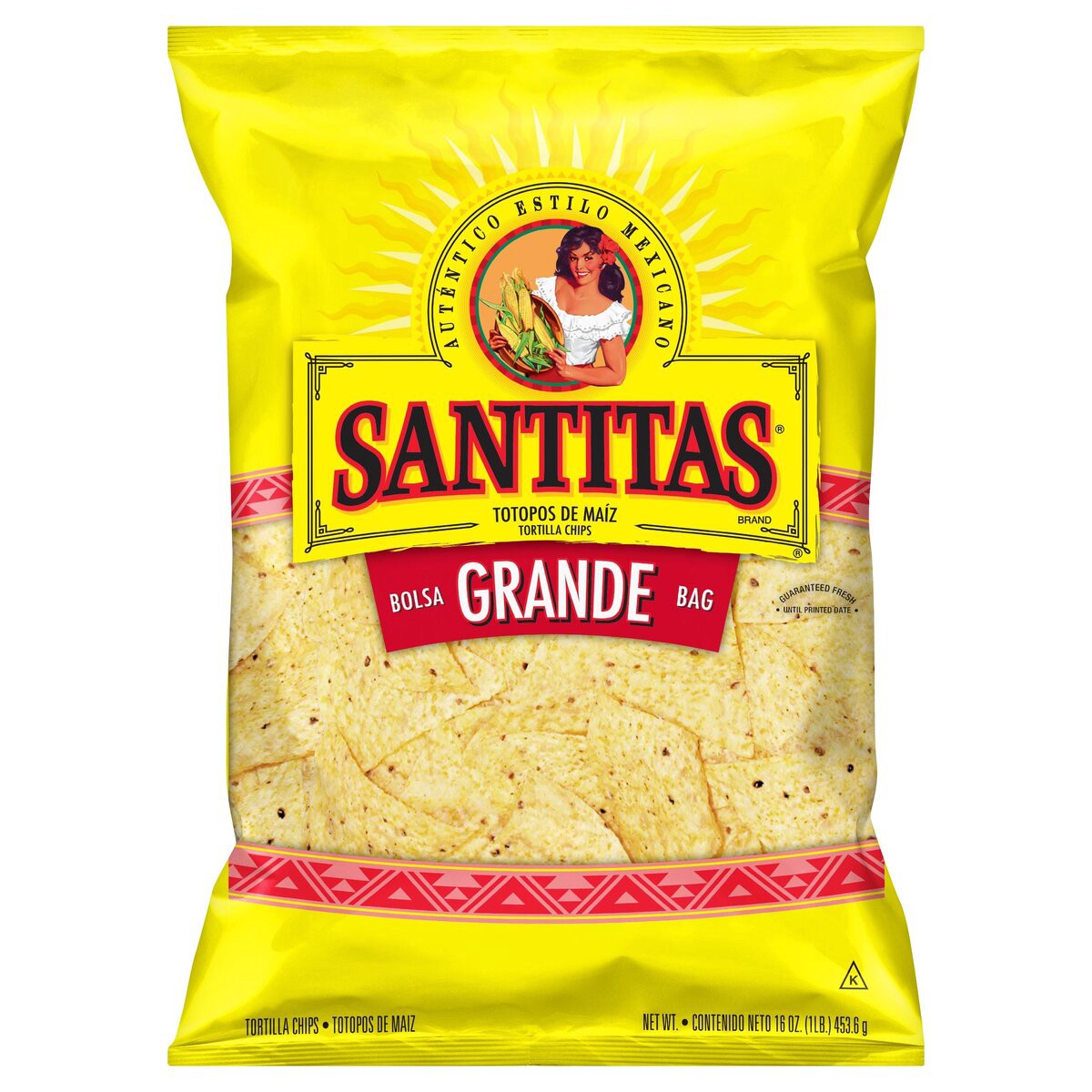 slide 1 of 6, Santitas Tortilla Chips, 16 oz