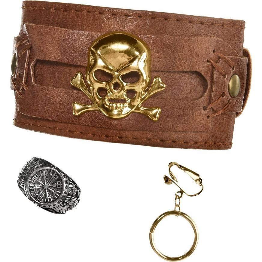 slide 1 of 1, Party City Pirate Captain Jewelry Kit, 1 ct