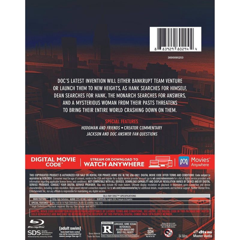 slide 3 of 3, Warner Home Video Venture Bros.: Radiant is the Blood of the Baboon Heart (Blu-ray + Digital), 1 ct