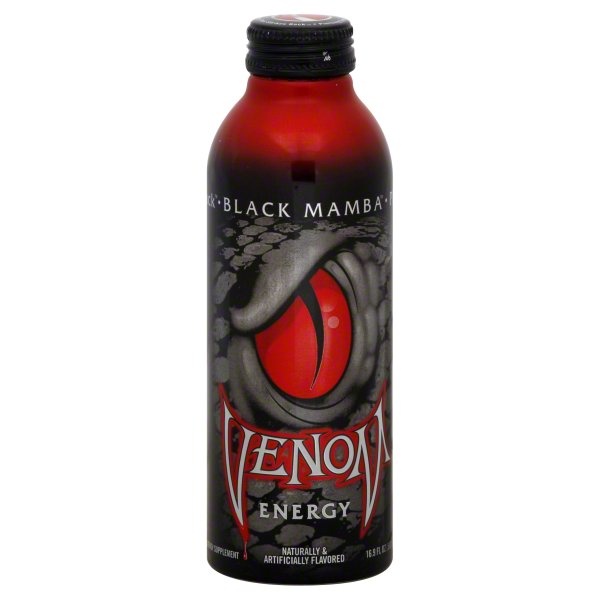 slide 1 of 1, Venom Energy Supplement, Black Mamba - 1/2 liter, 1/2 liter