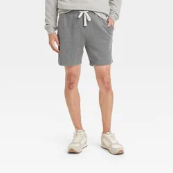 Men's 7" Elevated Knit Pull-On Shorts - Goodfellow & Co™ Heathered Gray XS