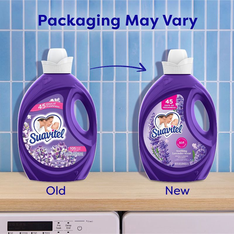 slide 2 of 12, Suavitel Liquid Fabric Softener and Conditioner - Lavender - 105 fl oz, 105 fl oz