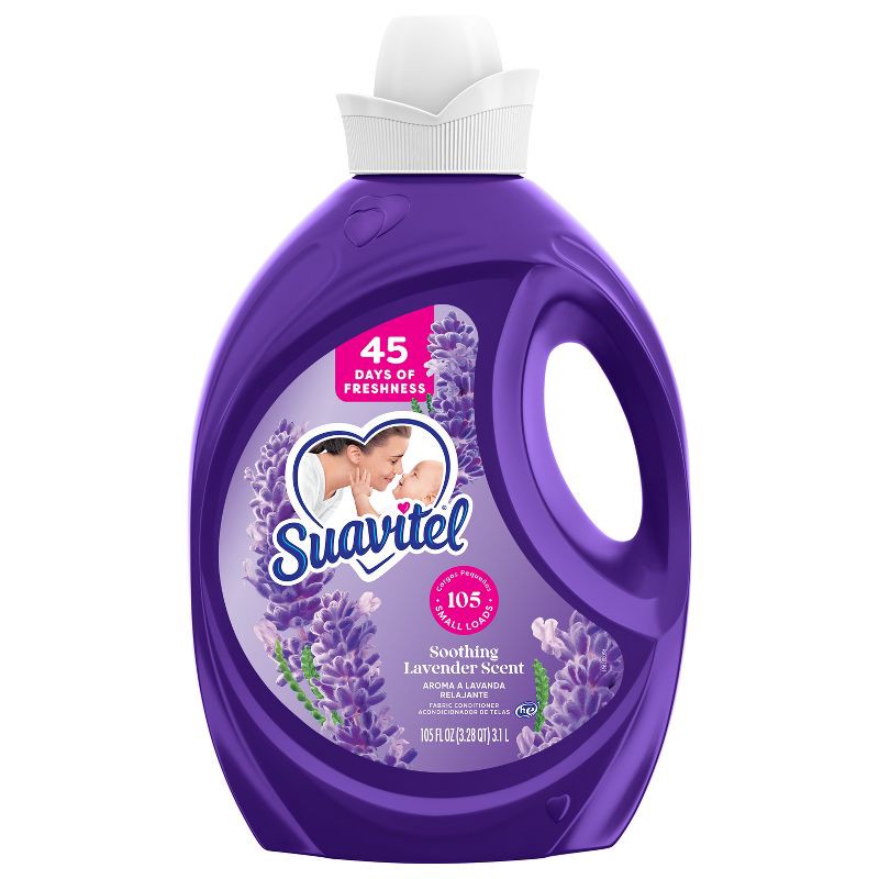 slide 8 of 12, Suavitel Liquid Fabric Softener and Conditioner - Lavender - 105 fl oz, 105 fl oz