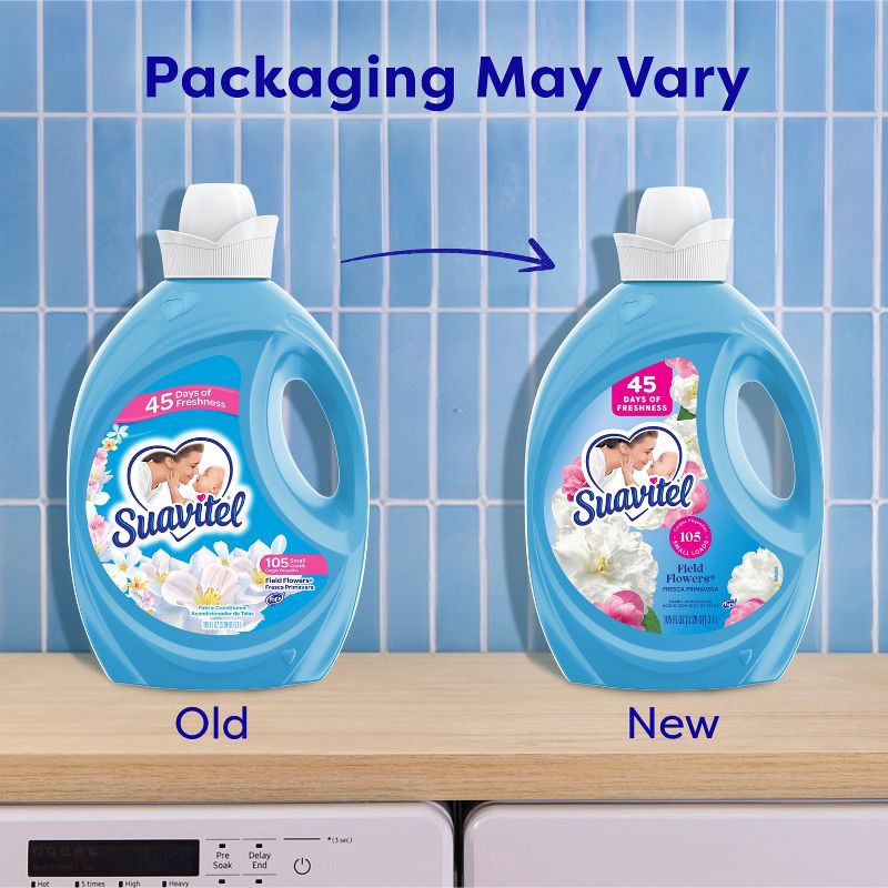 slide 3 of 13, Suavitel Liquid Fabric Softener and Conditioner - Field Flowers - 105 fl oz, 105 fl oz