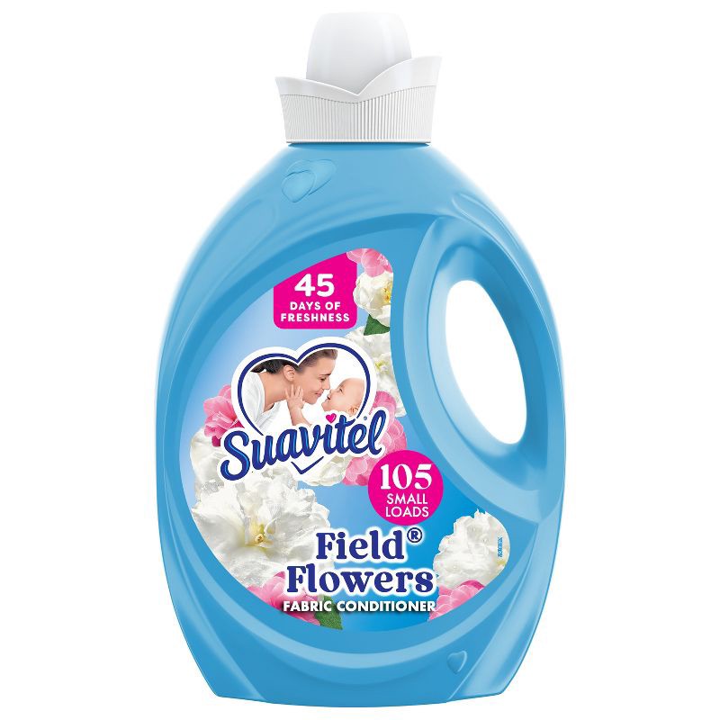 slide 1 of 13, Suavitel Liquid Fabric Softener and Conditioner - Field Flowers - 105 fl oz, 105 fl oz